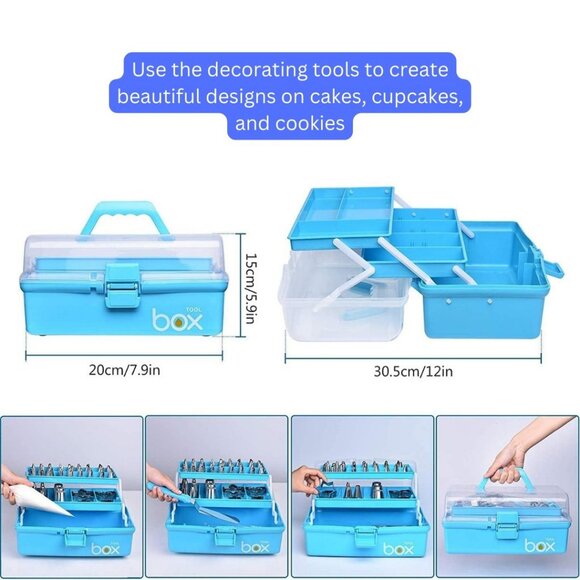 Cake Stand with Non-Slipping Silicone Bottom & Cake Decorating Tool Combo Pack - Picture 4 of 9